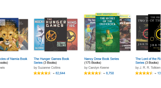 Amazon book series pages image